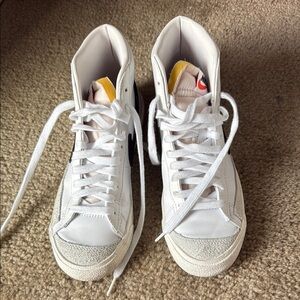 White High-Top Sneakers